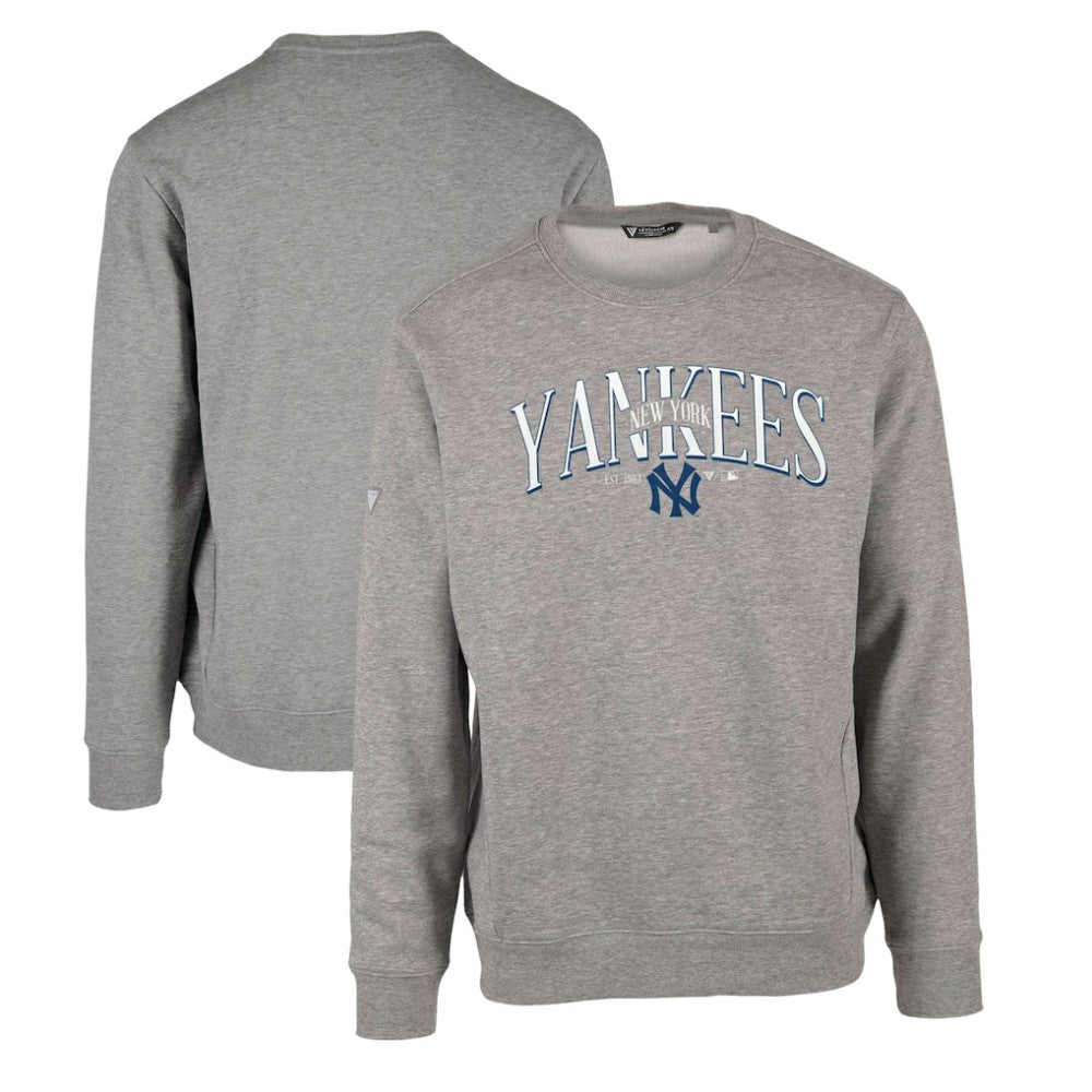 New York Yankees Levelwear Zane Cooperstown Collection Retro Spellout Pullover Sweatshirt for sale