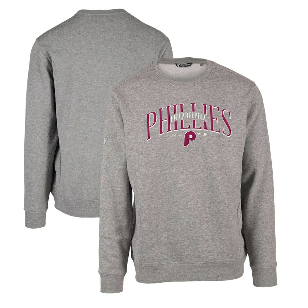 Philadelphia Phillies Levelwear Zane Cooperstown Collection Retro Spellout Pullover Sweatshirt Sale