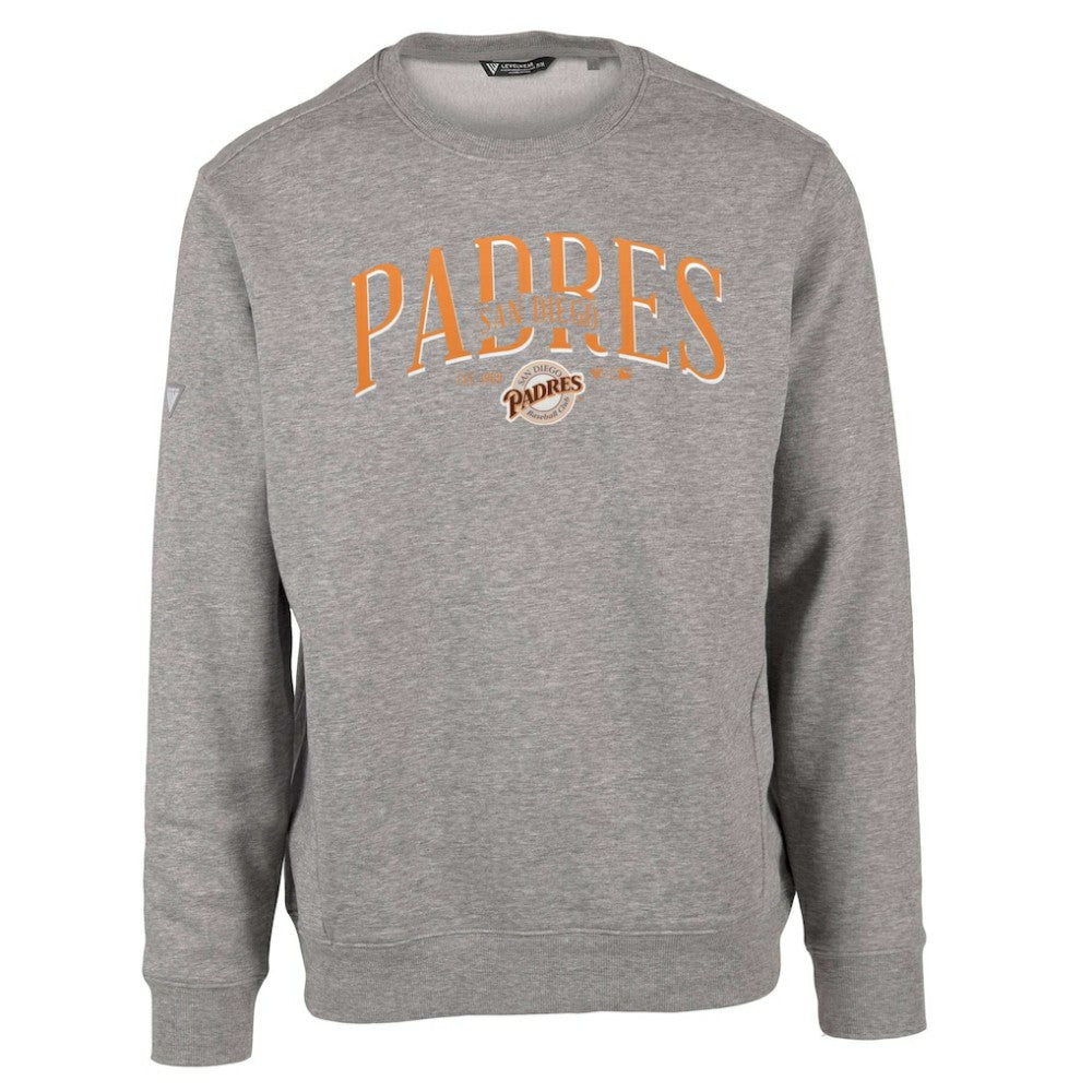 San Diego Padres Levelwear Zane Cooperstown Collection Retro Spellout Pullover Sweatshirt Sale
