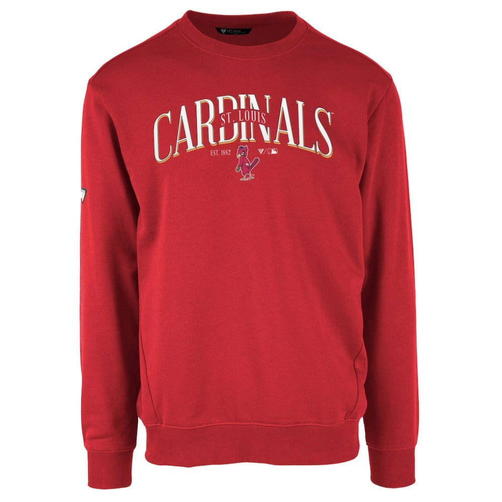 St. Louis Cardinals Levelwear Zane Cooperstown Collection Retro Spellout Pullover Sweatshirt Near Me
