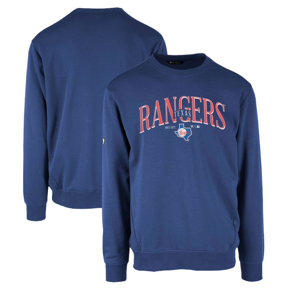 Texas Rangers Levelwear Zane Cooperstown Collection Retro Spellout Pullover Sweatshirt Near Me