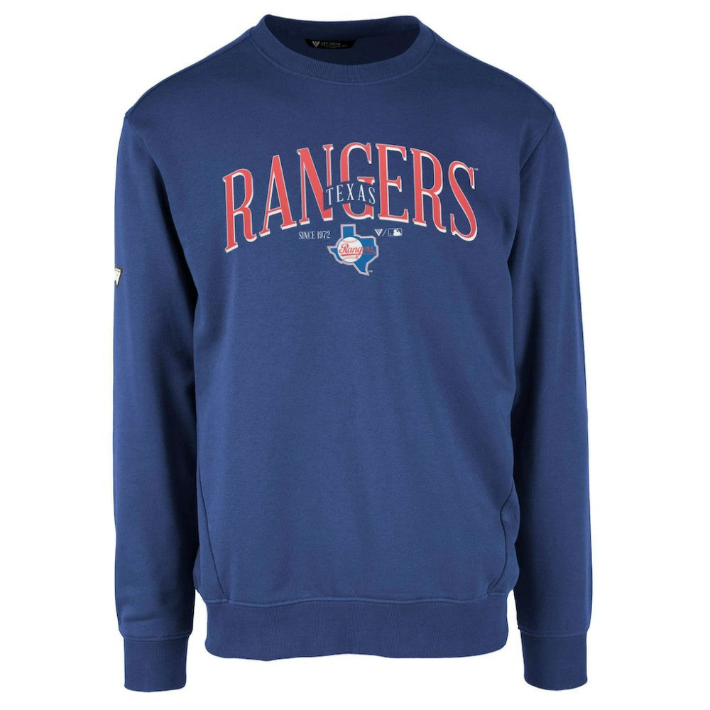 Texas Rangers Levelwear Zane Cooperstown Collection Retro Spellout Pullover Sweatshirt Near Me