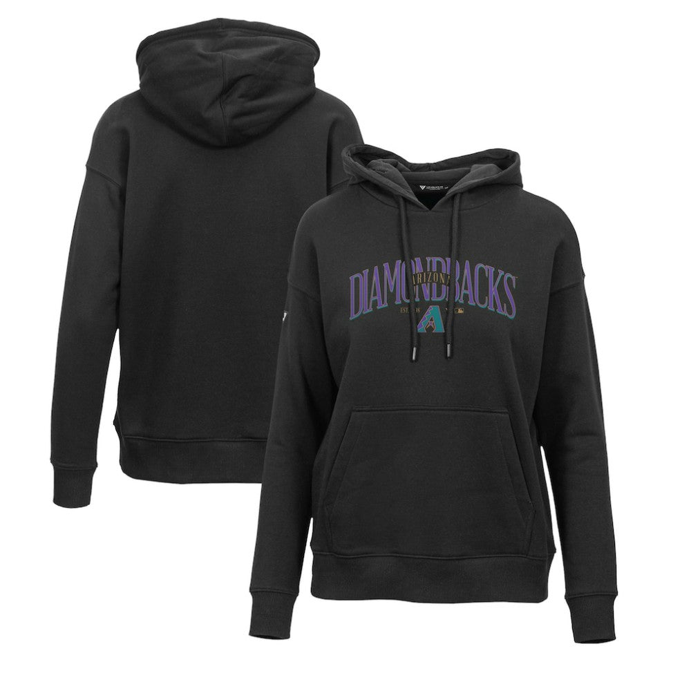 Arizona Diamondbacks Levelwear Women's Adorn Cooperstown Collection Retro Spellout Pullover Hoodie Discount