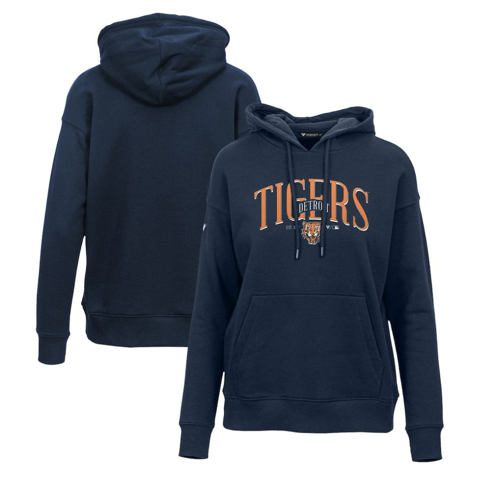 Detroit Tigers Levelwear Women's Adorn Cooperstown Collection Retro Spellout Pullover Hoodie Discount