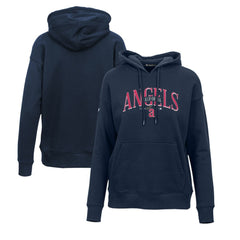 Los Angeles Angels Levelwear Women's Adorn Cooperstown Collection Retro Spellout Pullover Hoodie Near Me