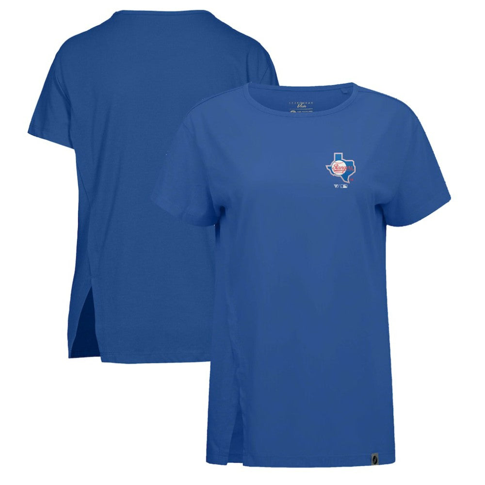 Texas Rangers Levelwear Women's Influx Cooperstown Core Logo T-Shirt for sale
