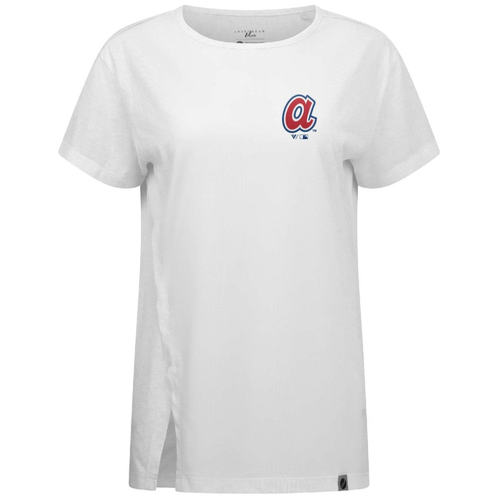 Atlanta Braves Levelwear Women's Influx Cooperstown Core Logo T-Shirt Near Me