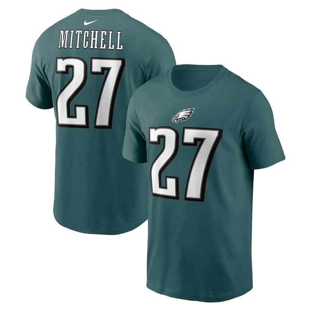 Quinyon Mitchell Philadelphia Eagles Name & Number T-Shirt - Green - Nike