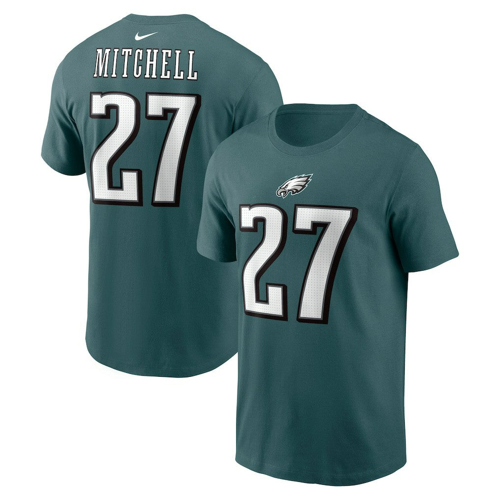Quinyon Mitchell Philadelphia Eagles Name & Number T-Shirt - Green - Nike