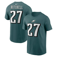 Quinyon Mitchell Philadelphia Eagles Name & Number T-Shirt - Green - Nike