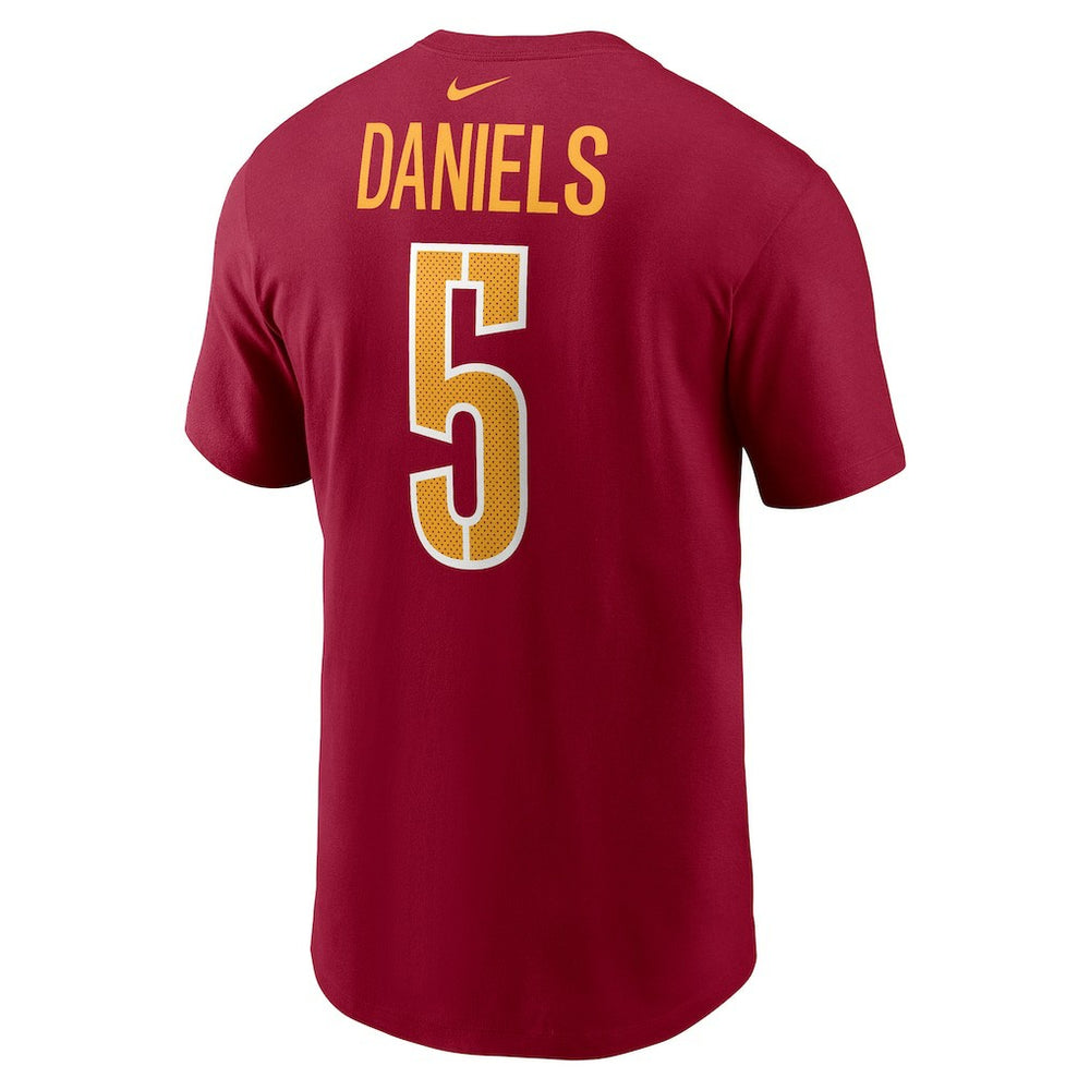 Jayden Daniels Washington Commanders Name & Number T-Shirt - Burgundy - Nike