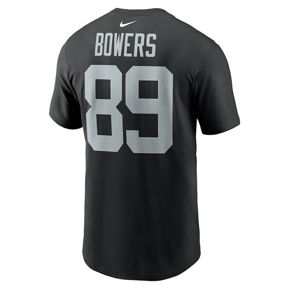 Brock Bowers Las Vegas Raiders Name & Number T-Shirt - Black - Nike