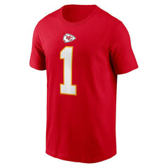Xavier Worthy Kansas City Chiefs Name & Number T-Shirt - Red - Nike