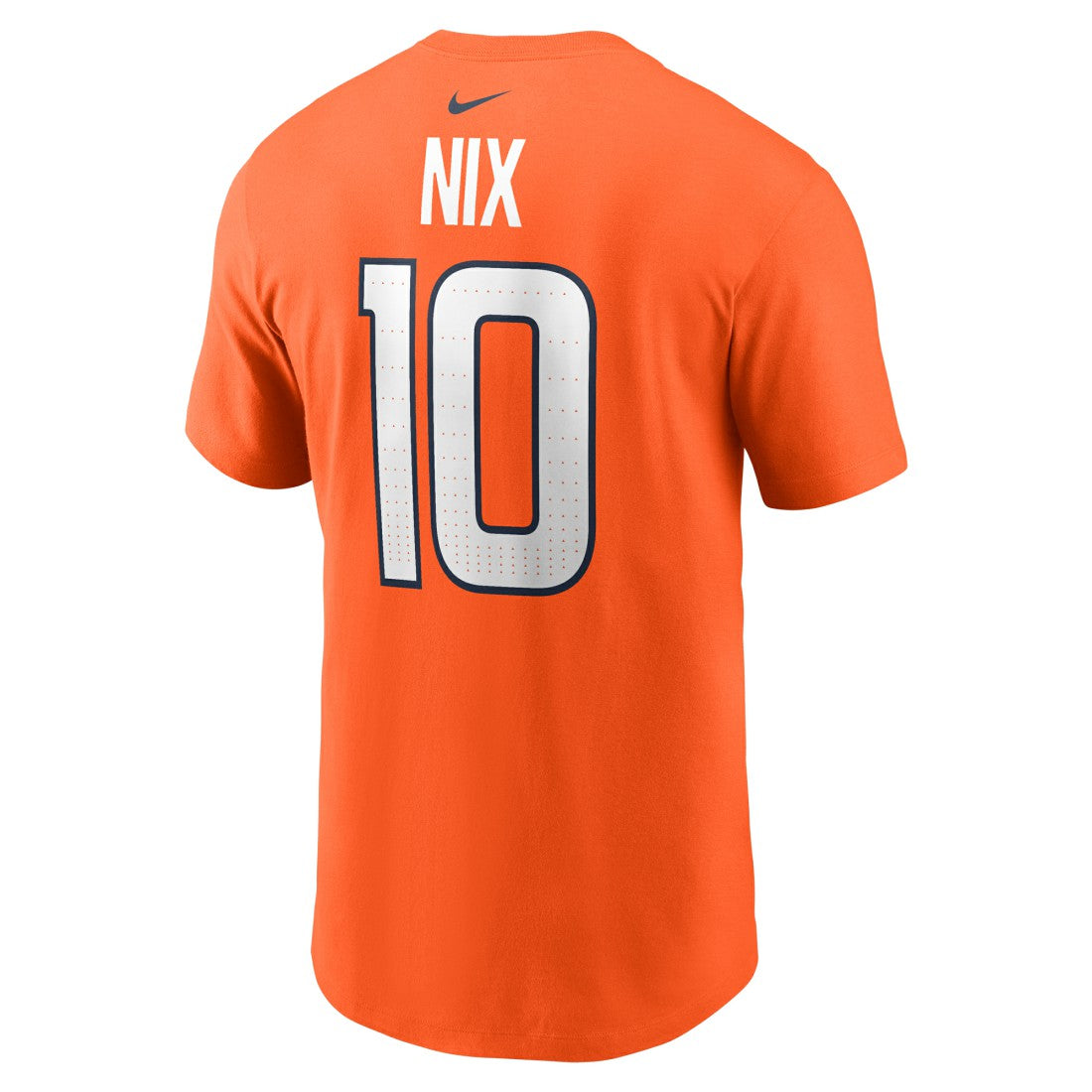 Bo Nix Denver Broncos Name & Number T-Shirt - Orange - Nike