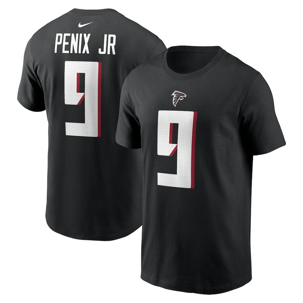 Michael Penix Jr. Atlanta Falcons Name & Number T-Shirt - Black - Nike
