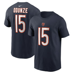 Rome Odunze Chicago Bears Name & Number T-Shirt - Navy - Nike