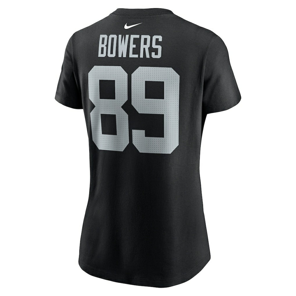 Brock Bowers Las Vegas Raiders Women's Player Name & Number T-Shirt - Black - Nike