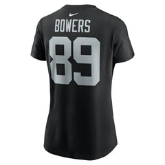 Brock Bowers Las Vegas Raiders Women's Player Name & Number T-Shirt - Black - Nike