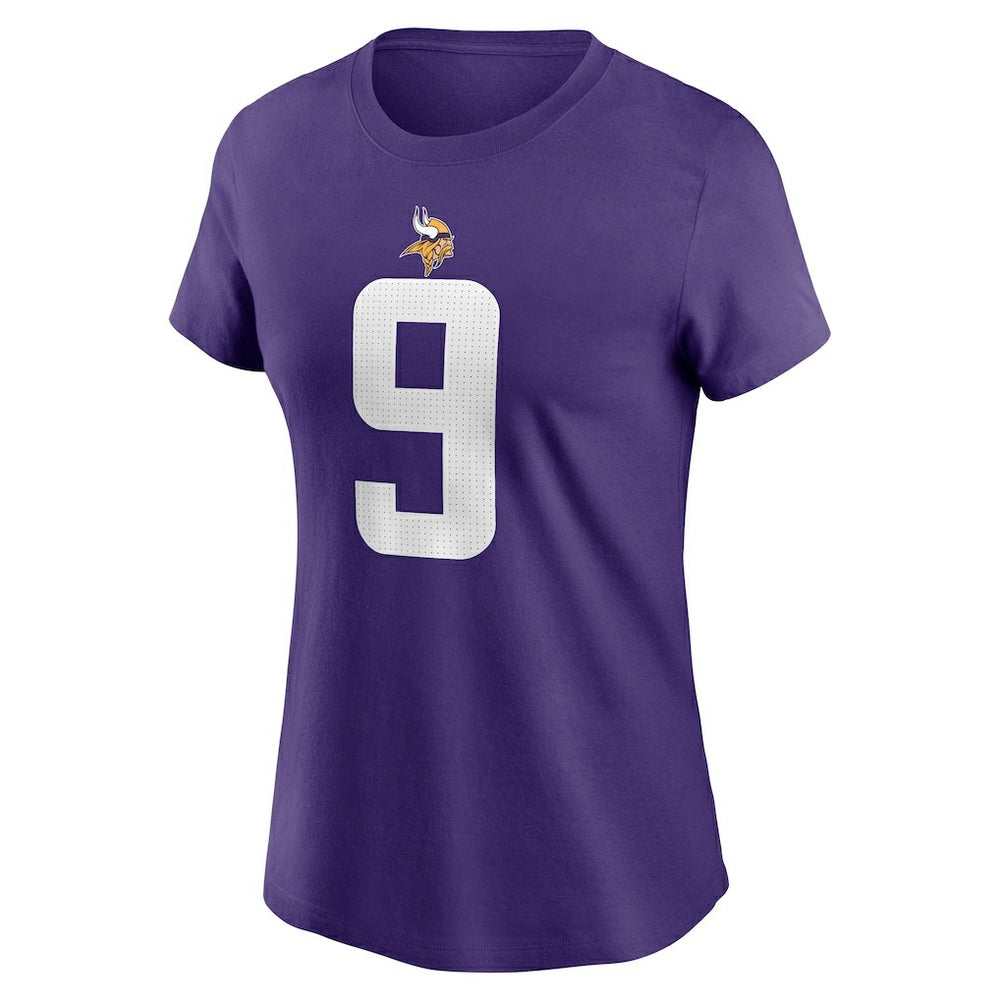 J.J. McCarthy Minnesota Vikings Women's Name & Number T-Shirt - Purple - Nike