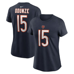 Rome Odunze Chicago Bears Women's Name & Number T-Shirt - Navy - Nike