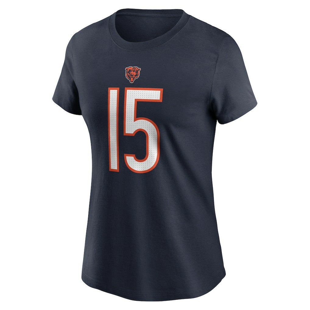 Rome Odunze Chicago Bears Women's Name & Number T-Shirt - Navy - Nike