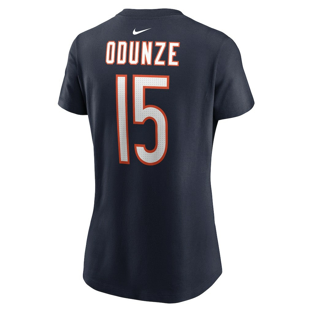 Rome Odunze Chicago Bears Women's Name & Number T-Shirt - Navy - Nike