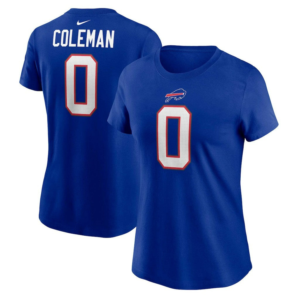 Keon Coleman Buffalo Bills Women's Player Name & Number T-Shirt - Royal - Nike