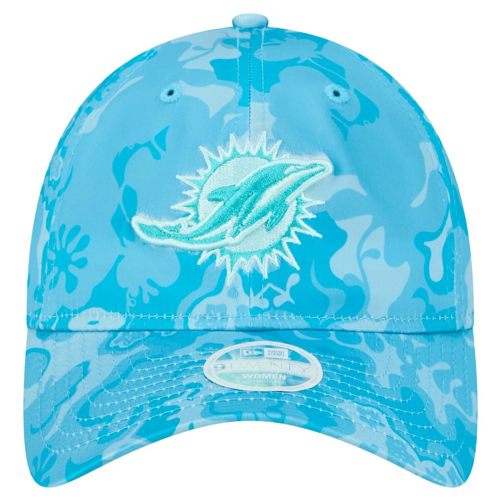 Miami Dolphins New Era Women's Trippy 9TWENTY Adjustable Hat - Aqua - NFL