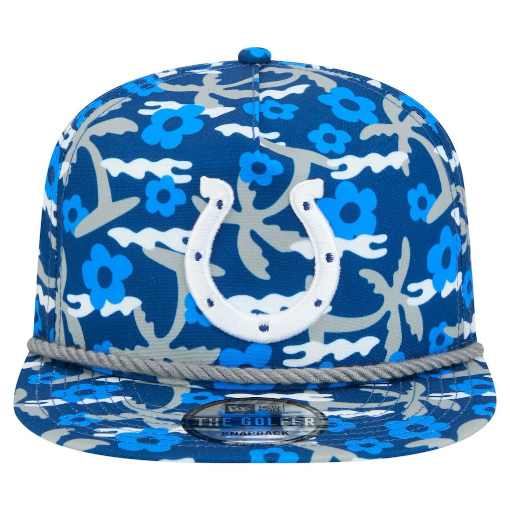 Indianapolis Colts New Era Wakey Wakey Golfer Snapback Hat - Royal - NFL