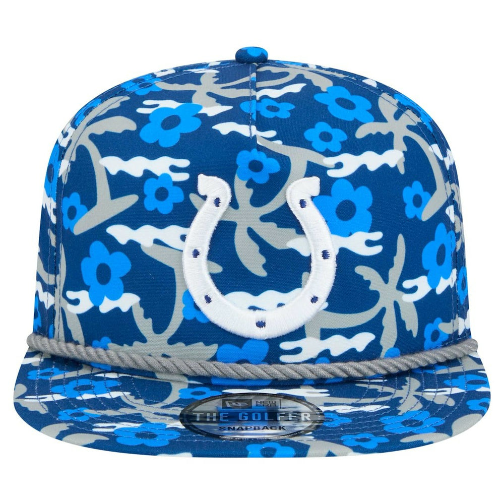 Indianapolis Colts New Era Wakey Wakey Golfer Snapback Hat - Royal - NFL