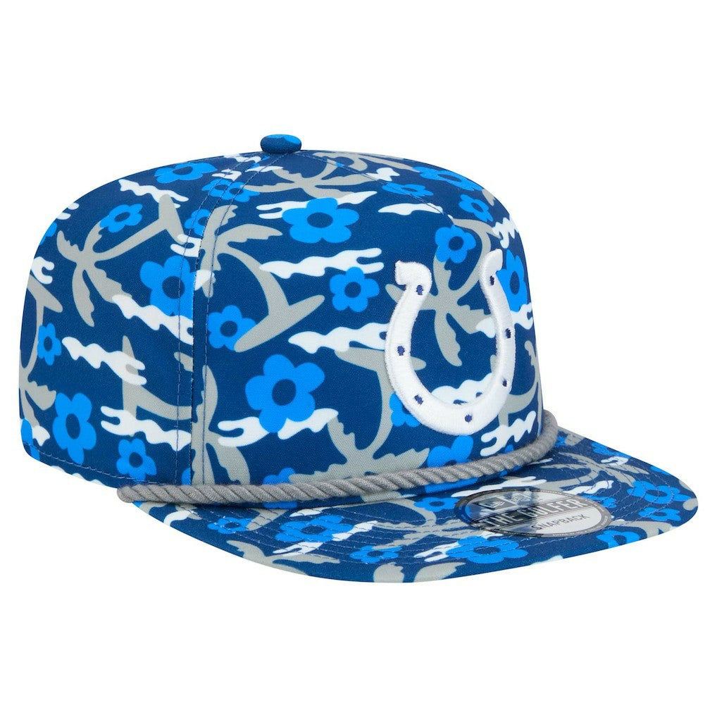 Indianapolis Colts New Era Wakey Wakey Golfer Snapback Hat - Royal - NFL