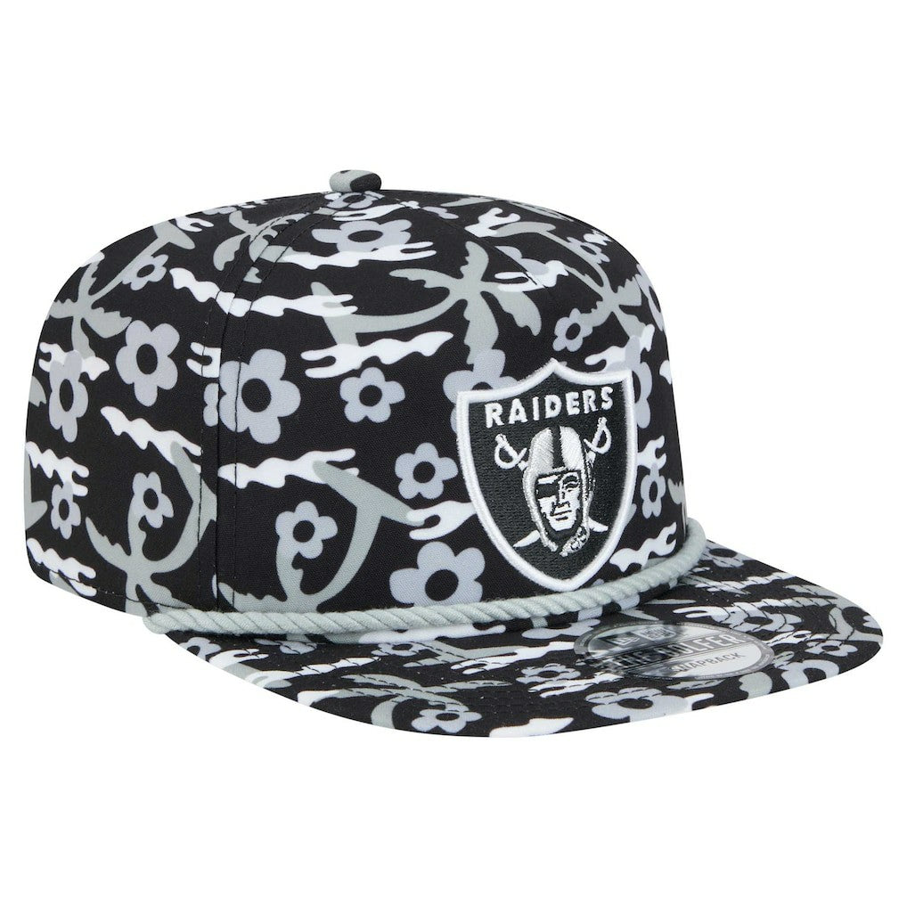 Las Vegas Raiders New Era Wakey Wakey Golfer Snapback Hat - Black - NFL