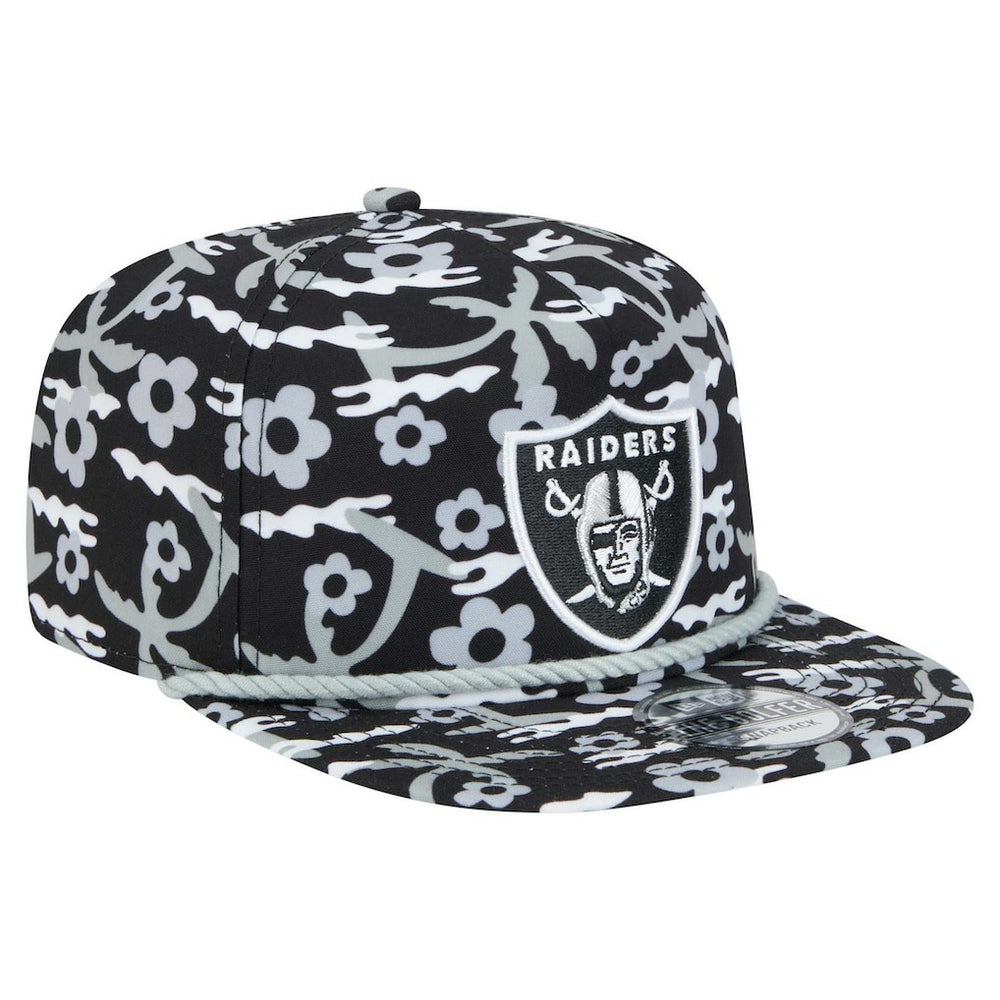Las Vegas Raiders New Era Wakey Wakey Golfer Snapback Hat - Black - NFL