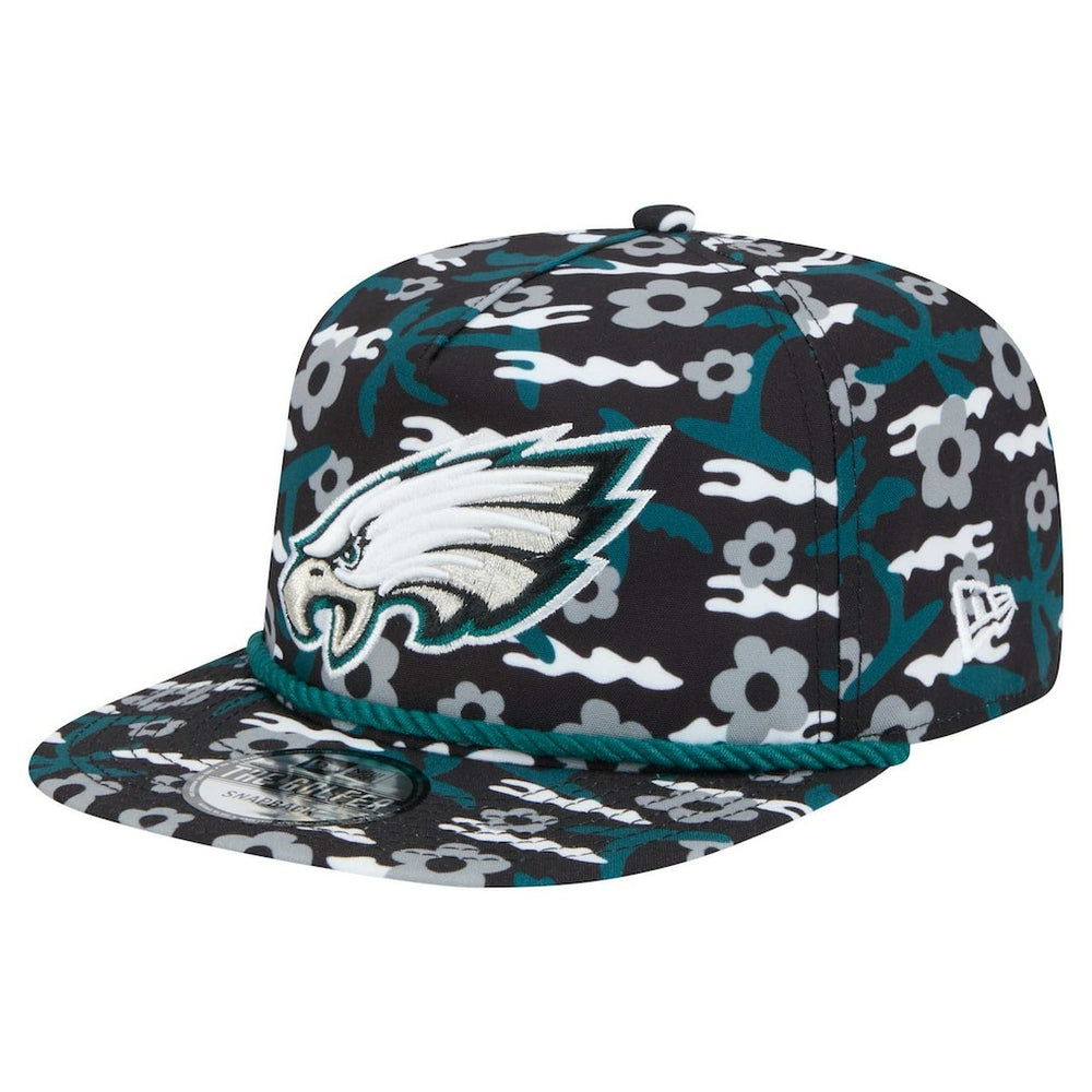 Philadelphia Eagles New Era Wakey Wakey Golfer Snapback Hat - Black - NFL