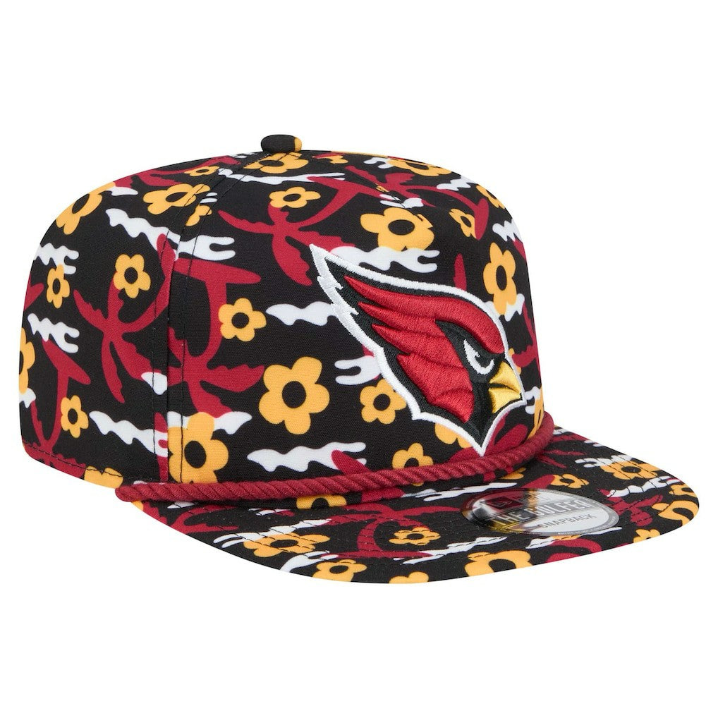 Arizona Cardinals New Era Wakey Wakey Golfer Snapback Hat - Black - NFL