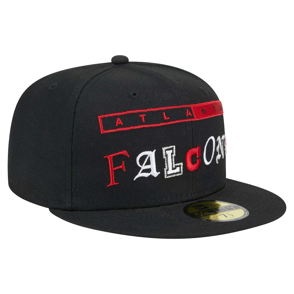 Atlanta Falcons New Era Ransom 59FIFTY Fitted Hat - Black - NFL