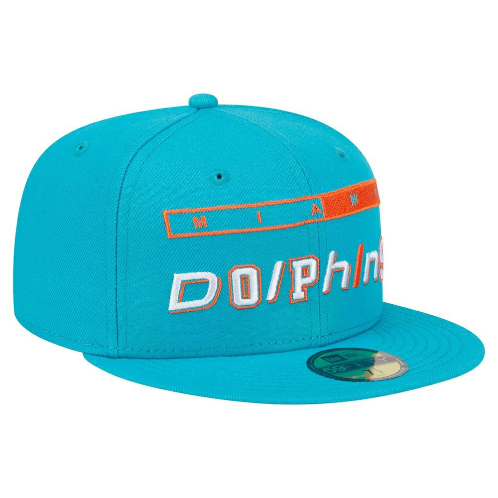 Miami Dolphins New Era Ransom 59FIFTY Fitted Hat - Aqua - NFL