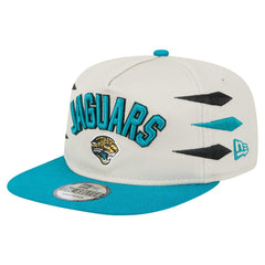 Jacksonville Jaguars New Era Athletic Golfer Snapback Hat - Stone/Teal - NFL