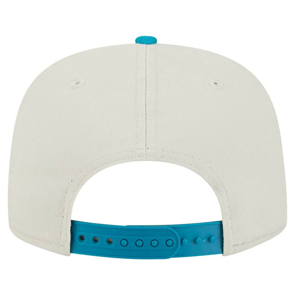 Jacksonville Jaguars New Era Athletic Golfer Snapback Hat - Stone/Teal - NFL