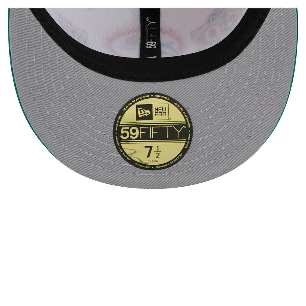 Miami Dolphins New Era Throwback Corduroy 59FIFTY Fitted Hat - Cream/Aqua - NFL