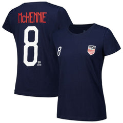 Weston McKennie USMNT Women's Name & Number T-Shirt Navy