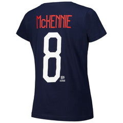Weston McKennie USMNT Women's Name & Number T-Shirt Navy