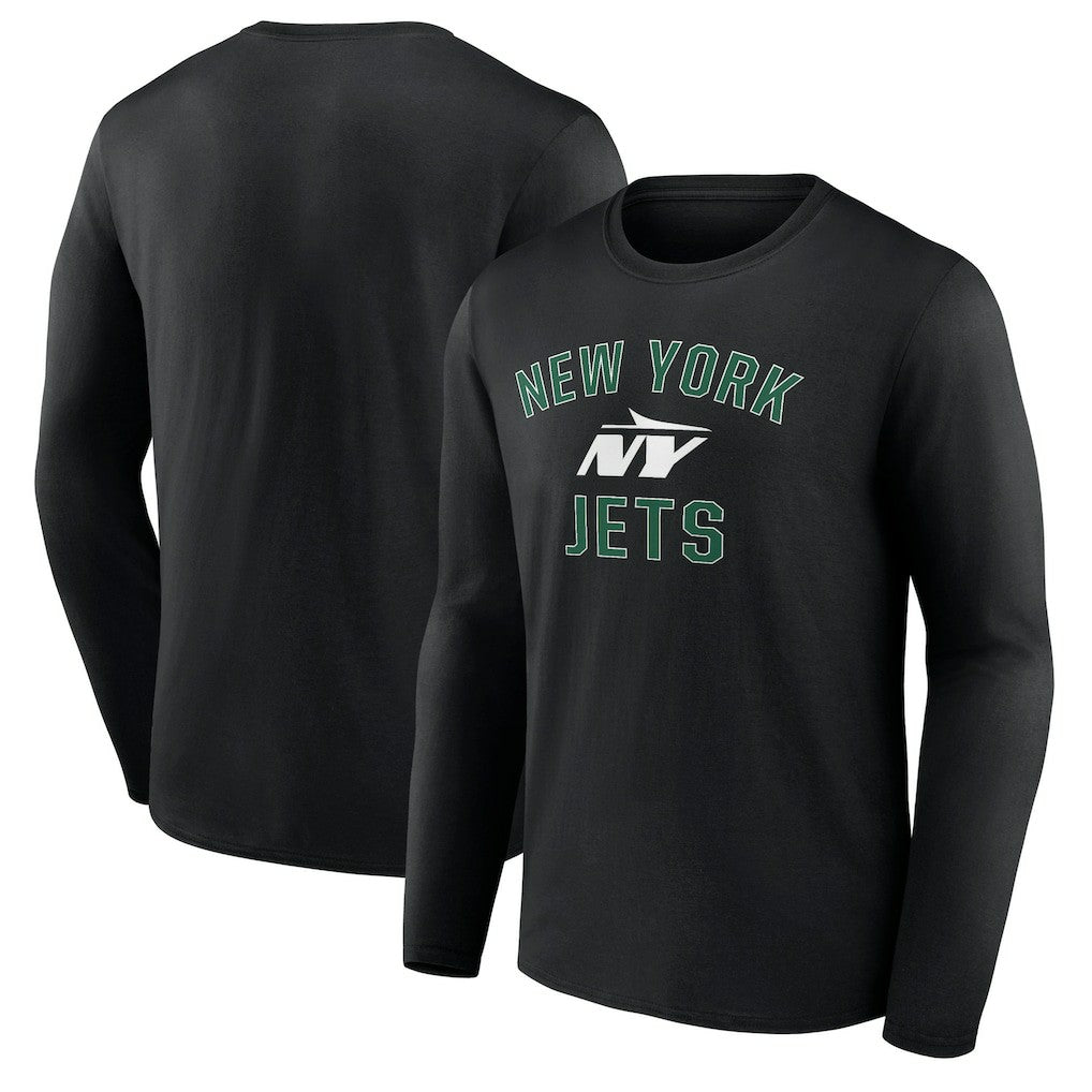 New York Jets Victory Arch Long Sleeve T-Shirt - Black - NFL
