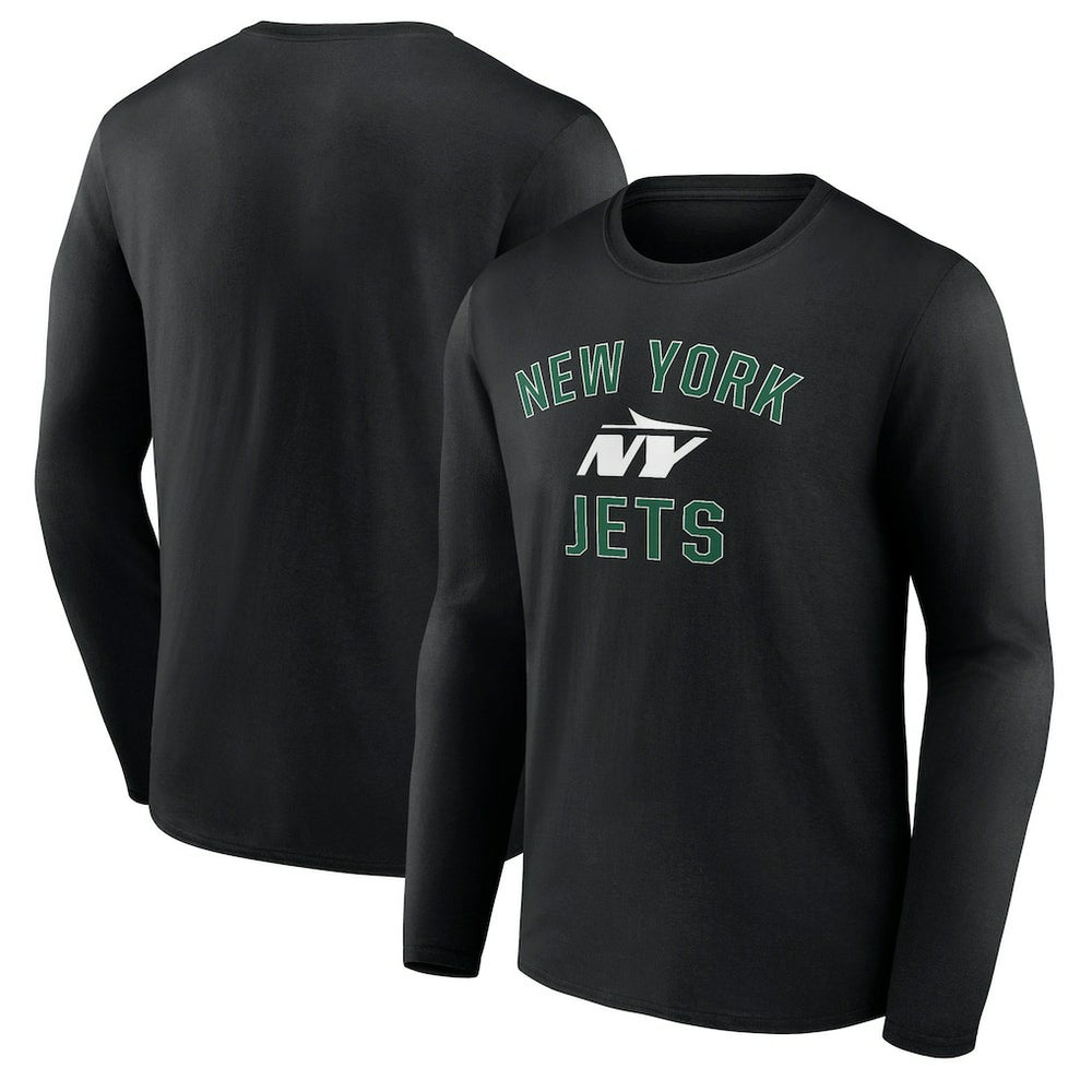 New York Jets Victory Arch Long Sleeve T-Shirt - Black - NFL