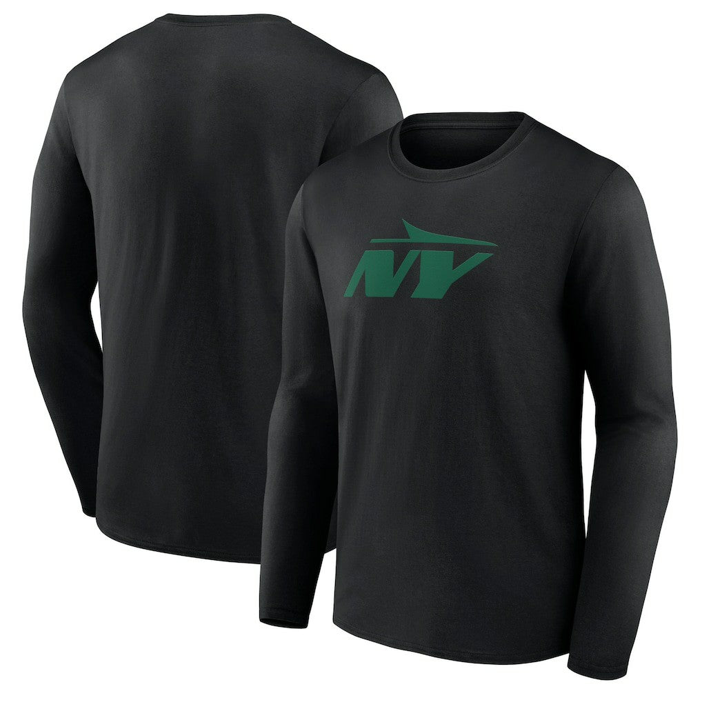 New York Jets Secondary Logo Long Sleeve T-Shirt - Black - NFL