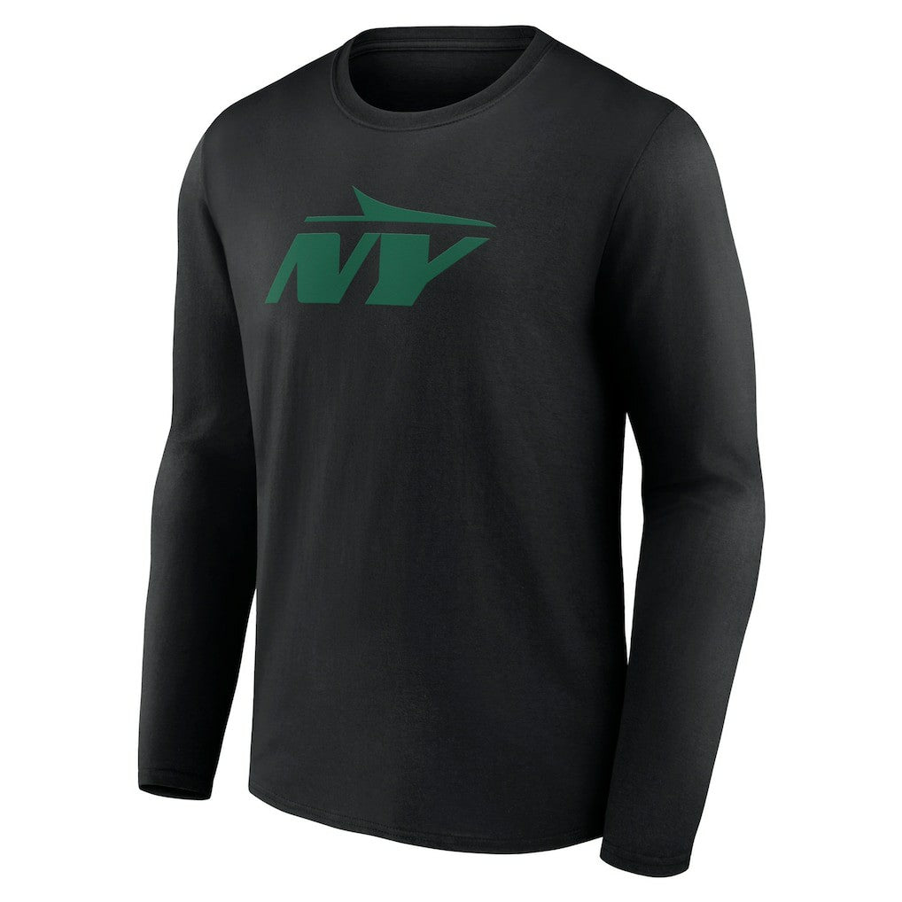 New York Jets Secondary Logo Long Sleeve T-Shirt - Black - NFL