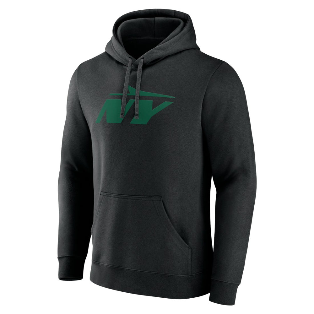 New York Jets Secondary Logo Pullover Hoodie - Black - NFL