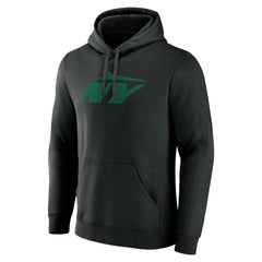 New York Jets Secondary Logo Pullover Hoodie - Black - NFL