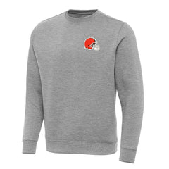 Cleveland Browns Antigua Victory Pullover Sweatshirt - Heather Gray - NFL