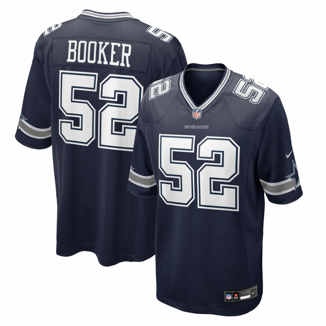 Tyler Booker Dallas Cowboys 2025 NFL Draft First Round Pick Game Jersey - Navy - Nike